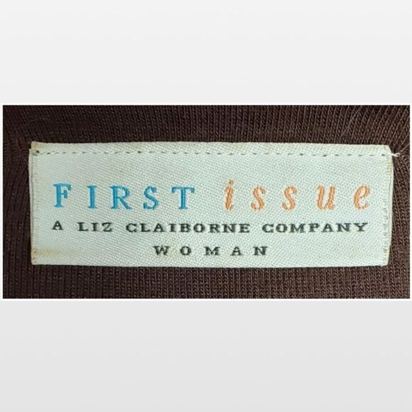 Vintage Brown Long Sleeve V-neck Top - Picture 12 of 16